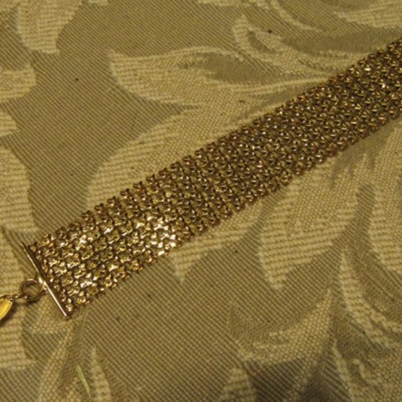 ⚜️ Gorgeous 18K Gold Plated Mesh Reversible Bracelet - Adjustable - Picture 7 of 10